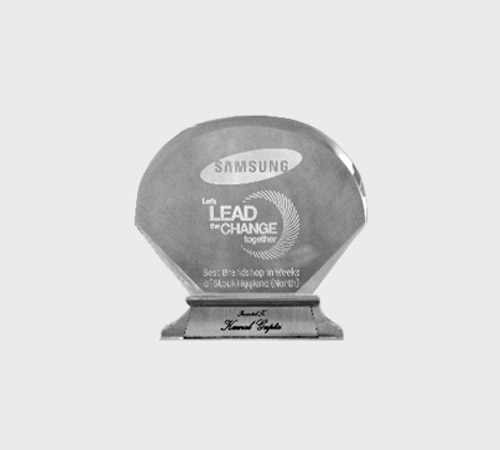 Frosted Acrylic Arch Plaque on Silver Base - SKU ACA-050 - Acrylic