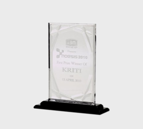 Clear Acrylic Textured Rectangular Plaque - SKU ACA-058 - Acrylic