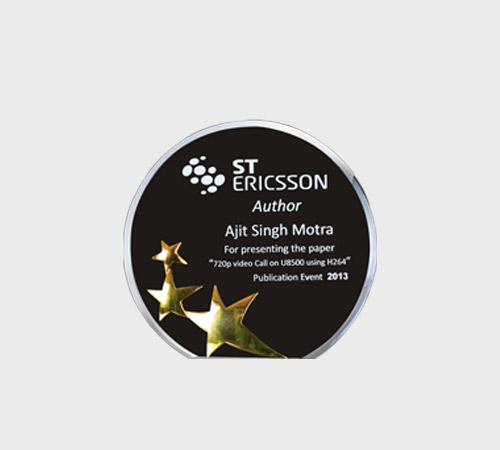 Black Acrylic Round Plate with Gold Stars - SKU ACA-149 - Acrylic