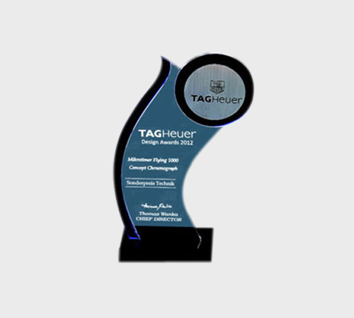 Blue Acrylic Sail Plaque with Circular Medallion - SKU ACA-208 - Acrylic