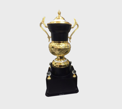 Gold Engraved Urn Cup Trophy - SKU ME-070 - Metal