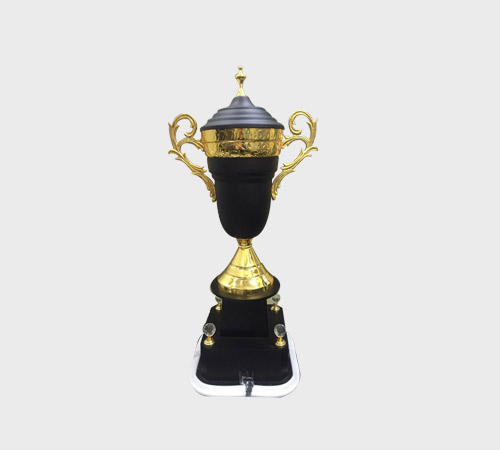Gold Urn Cup Trophy on Velvet Base - SKU ME-072 - Metal