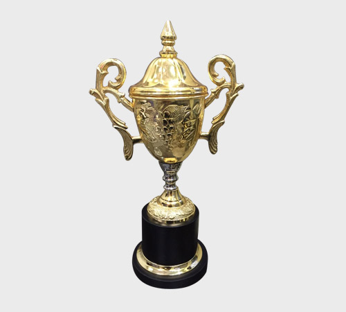 Gold Urn Cup Trophy with Grapevine Engraving - SKU ME-087 - Metal