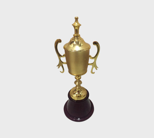 Gold and Silver Urn Cup with Wing Handles - SKU ME-091 - Metal