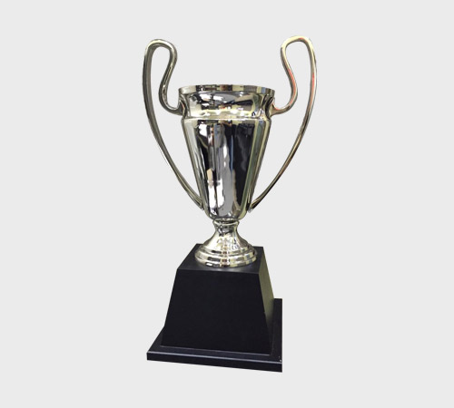 Silver Cup Trophy with Swirl Handles - SKU ME-108 - Metal