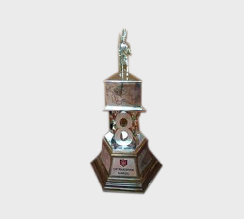 Scroll-Handle Silver Cup with Ribbed Bowl - SKU MT-011 - Metal