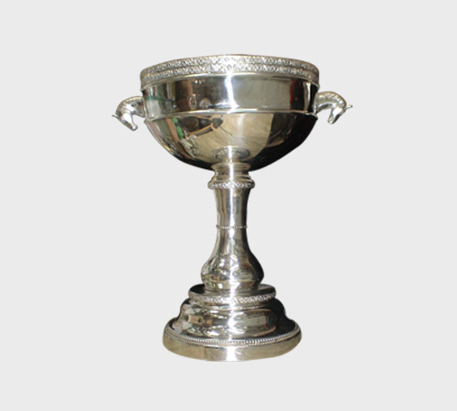 Ram-Head Handle Cup on Baluster Stem - SKU MT-013 - Metal