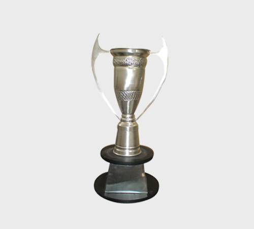 Winged-Handle Cup on Crystal Pedestal Base - SKU MT-033 - Metal