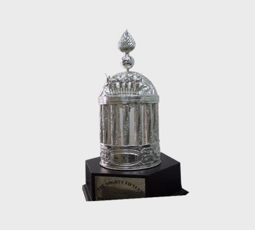 Silver Domed Lantern Trophy on Black Base - SKU MT-040 - Metal