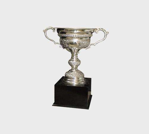 Silver Lidded Cup with Fluted Base - SKU MT-055 - Metal