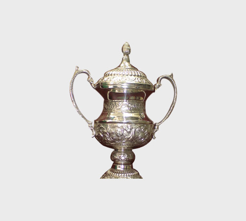 Ornate Silver Lidded Trophy Cup - SKU PAC-017 - Metal