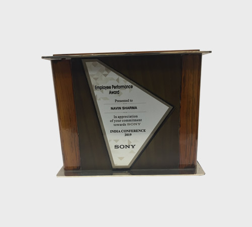 Wood Panel with Diamond Crystal Inlay - SKU WA-014 - Wood