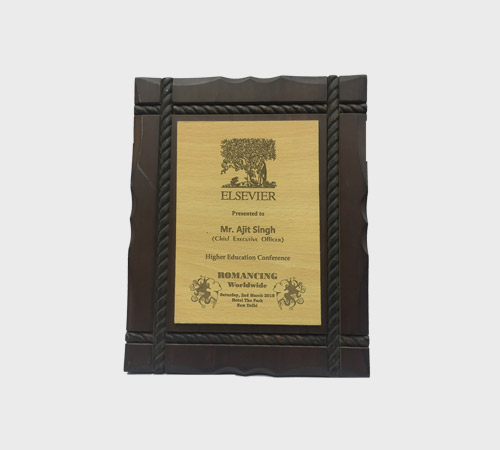 Wood Plaque with Rope Carved Border - SKU WA-022 - Wood