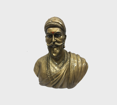 Antique Bronze Bust Figurine with Turban - SKU WA-054 - Wood