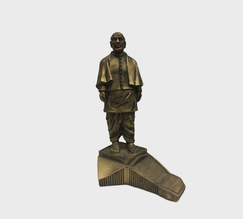 Bronze-Tone Statesman Figurine on Modern Base - SKU WA-056 - Wood